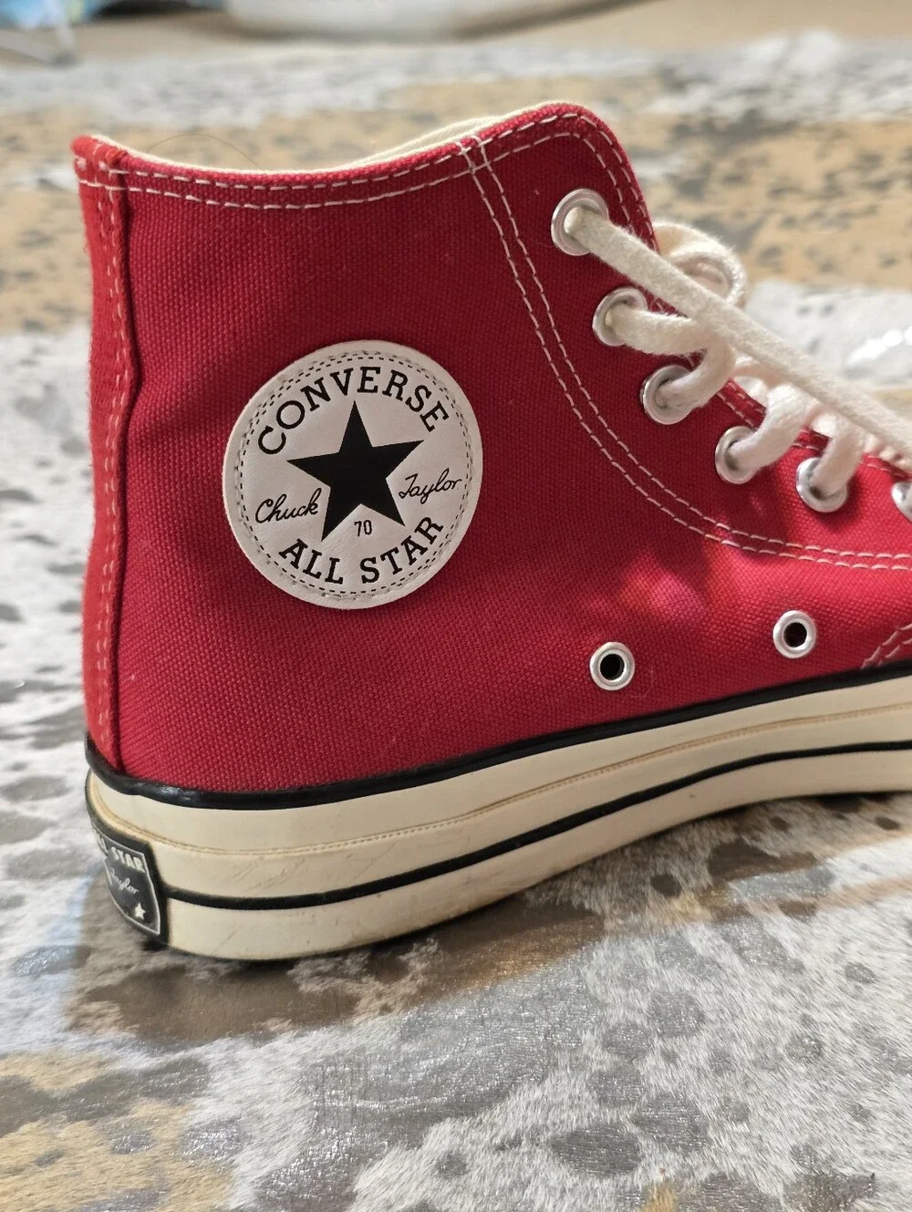 Converse Chuck Taylor All Star High Top Sneakers - Red - Picture 3 of 10